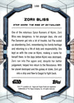 2022 Zorii Bliss Topps Star Wars Finest BLUE REFRACTOR 099/150 #100 The Rise of Skywalker