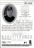 2005 Hideki Matsui Bowman Sterling JERSEY RELIC #BS-HM New York Yankees 2
