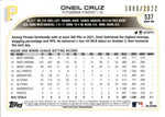 2022 Oneil Cruz Topps Series 2 GOLD ROOKIE 1080/2022 RC #537 Pittsburgh Pirates