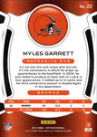 2021 Myles Garrett Panini Certified MIRROR TEAL 10/50 #22 Cleveland Browns