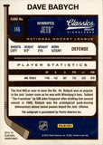 2012-13 Dave Babych Panini Classics AUTO AUTOGRAPH #146 Winnipeg Jets
