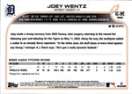 2022 Joey Wentz Topps Chrome Update Series ROOKIE REFRACTOR AUTO AUTOGRAPH #AC-JWE Detroit Tigers