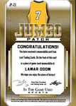 2022 Lamar Odom Leaf In the Game Used PURPLE JUMBO PATCH 3/5 RELIC #JP-23 Los Angeles Lakers