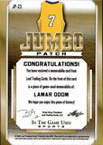 2022 Lamar Odom Leaf In the Game Used PURPLE JUMBO PATCH 3/5 RELIC #JP-23 Los Angeles Lakers