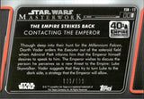 2020 Contacting the Emperor Topps Star Wars Masterwork RAINBOW FOIL THE EMPIRE STRIKES BACK RAINBOW FOIL 233/299 #ESB-12