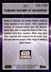 2022 Tusken Raider at Sundown Topps Star Wars Galaxy Chrome ATOMIC REFRACTOR 141/150 #64