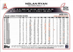 2022 Nolan Ryan Topps Update Series SP LEGENDS VARIATION #US34 California Angels 2