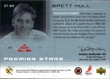 2003-04 Brett Hull Upper Deck Premier Collection PREMIER STARS PATCH 004/100 RELIC #ST-BH St. Louis Blues HOF