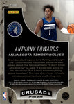 2020-21 Anthony Edwards Panini Chronicles CRUSADE HOLO SILVER ROOKIE RC #528 Minnesota Timberwolves