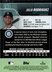 2022 Julio Rodriguez Topps Stadium Club ROOKIE RC #148 Seattle Mariners 1