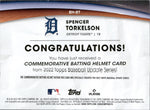 2022 Spencer Torkelson Topps Update ROOKIE COMMEMORATIVE BATTING HELMET MANUFACTURED RELIC RC #BH-ST Detroit Tigers