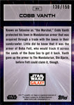 2022 Cobb Vanth Topps Star Wars Galaxy Chrome ATOMIC REFRACTOR 138/150 #85