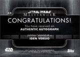 2020 Janina Gavankar as Iden Versio Topps Star Wars Masterwork AUTO AUTOGRAPH #A-JG