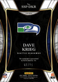 2021 Dave Krieg Panini Select SIGNATURES BLUE AUTO 47/99 AUTOGRAPH #SSP-DKR Seattle Seahawks