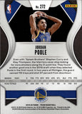 2019-20 Jordan Poole Panini Prizm ROOKIE RC #272 Golden State Warriors 29