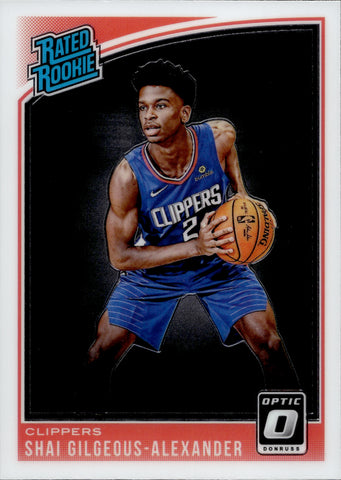 2018-19 Shai Gilgeous-Alexander Donruss Optic ROOKIE RC #162 Los Angeles Clippers 9