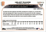 2022 Heliot Ramos Topps Chrome ROOKIE REFRACTOR AUTO 083/499 AUTOGRAPH RC #RA-HR San Francisco Giants