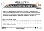 2022 Jeremy Pena Topps Update ROOKIE RAINBOW FOIL RC #US253 Houston Astros 1