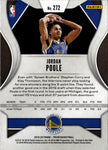 2019-20 Jordan Poole Panini Prizm ROOKIE RC #272 Golden State Warriors 38