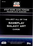 2022 Star Wars: Dark Forces Star Topps Star Wars Galaxy Chrome GAMEPLAY ORANGE REFRACTOR 21/25 #GG-22