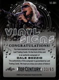 2021 Dale Bozzio Leaf Pop Century SILVER VINYL SIGNS AUTO 33/65 AUTOGRAPH #VS-DB1 Missing Persons