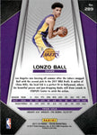 2017-18 Lonzo Ball Panini Prizm ROOKIE RC #289 Los Angeles Lakers 20