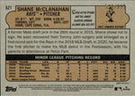 2021 Shane McClanahan Topps Heritage High Number ROOKIE CHROME 591/999 RC #521 Tampa Bay Rays