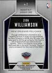 2019-20 Zion Williamson Panini Prizm ROOKIE INSTANT IMPACT RC #2 New Orleans Pelicans