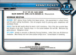 2021-22 Kenny Pickett Bowman University PINK REFRACTOR ROOKIE RC #91 Pittsburgh Steelers 1