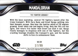 2022 Tie Fighter Assault Topps Chrome Star Wars The Mandalorian Beskar Edition BLUE REFRACTOR 17/99 #S2-23