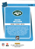 2021 Zach Wilson Donruss Optic RATED ROOKIE RC #202 New York Jets 3