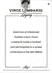 2012 Vince Lombardi Leaf Legacy #5 Green Bay Packers HOF