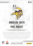 2018 Harrison Smith Paul Krause Panini Illusions Black 21/25 #85 Minnesota Vikings