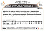 2022 Jeremy Pena Topps Update ROOKIE RAINBOW FOIL RC #US253 Houston Astros 2