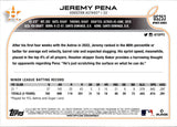 2022 Jeremy Pena Topps Update ROOKIE RAINBOW FOIL RC #US253 Houston Astros 2