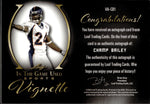 2022 Champ Bailey Leaf In The Game Used BLACK VIGNETTE AUTO 4/4 AUTOGRAPH #VA-CB1 Denver Broncos HOF