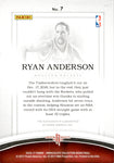 2016-17 Ryan Anderson Panini Immaculate SHADOWBOX SIGNATURES AUTO 06/15 AUTOGRAPH #7 Houston Rockets