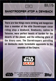 2022 Sandtrooper atop a Dewback Star Topps Star Wars Galaxy Chrome PRISM REFRACTOR 08/75 #17