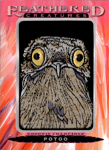 2021 Potoo Upper Deck Goodwin Champions FEATHERED CREATURES PATCH #FC-44