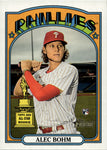 2021 Alec Bohm Topps Heritage ROOKIE SP ACTION VARIATION RC #11 Philadelphia Phillies