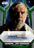 2020 Ian McElhinney as General Jan Dodonna Topps Star Wars Holocron GREEN AUTO 17/99 AUTOGRAPH #A-IM A New Hope