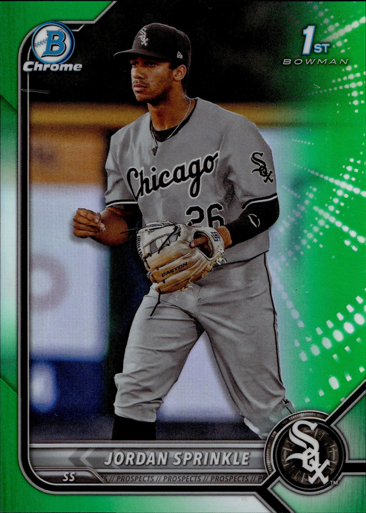 2022 Jordan Sprinkle Bowman Chrome Draft 1ST BOWMAN