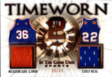 2022 Meadowlark Lemon Curly Neal Leaf In the Game Used TIMEWORN DUAL JERSEY 30/40 RELIC #TW-12 Harlem Globetrotters