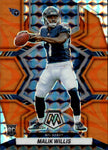 2022 Malik Willis Panini Mosaic ROOKIE ORANGE REACTIVE RC #272 Tennessee Titans