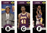1996-97 Kobe Bryant Eldon Campbell Derek Fisher Upper Deck COLLECTOR'S CHOICE TEAM SET ROOKIE GOLD RC #L1 Los Angeles Lakers HOF