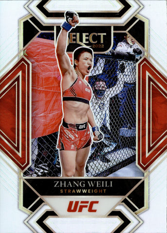 2022 Zhang Weili Panini Select HOLO SILVER MEZZANINE #306 Strawweight