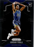 2019-20 Jordan Poole Panini Prizm ROOKIE RC #272 Golden State Warriors 27