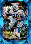 2021 Barry Sanders Panini Prizm BLUE ICE 78/99 #155 Detroit Lions HOF