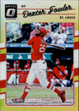 2017 Dexter Fowler Donruss Optic GOLD 08/10 #141 St. Louis Cardinals