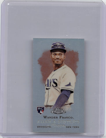 2022 Wander Franco Topps Allen & Ginter Chrome ROOKIE MINI DESIGN VARIATION RC #RDV-1 Tampa Bay Rays